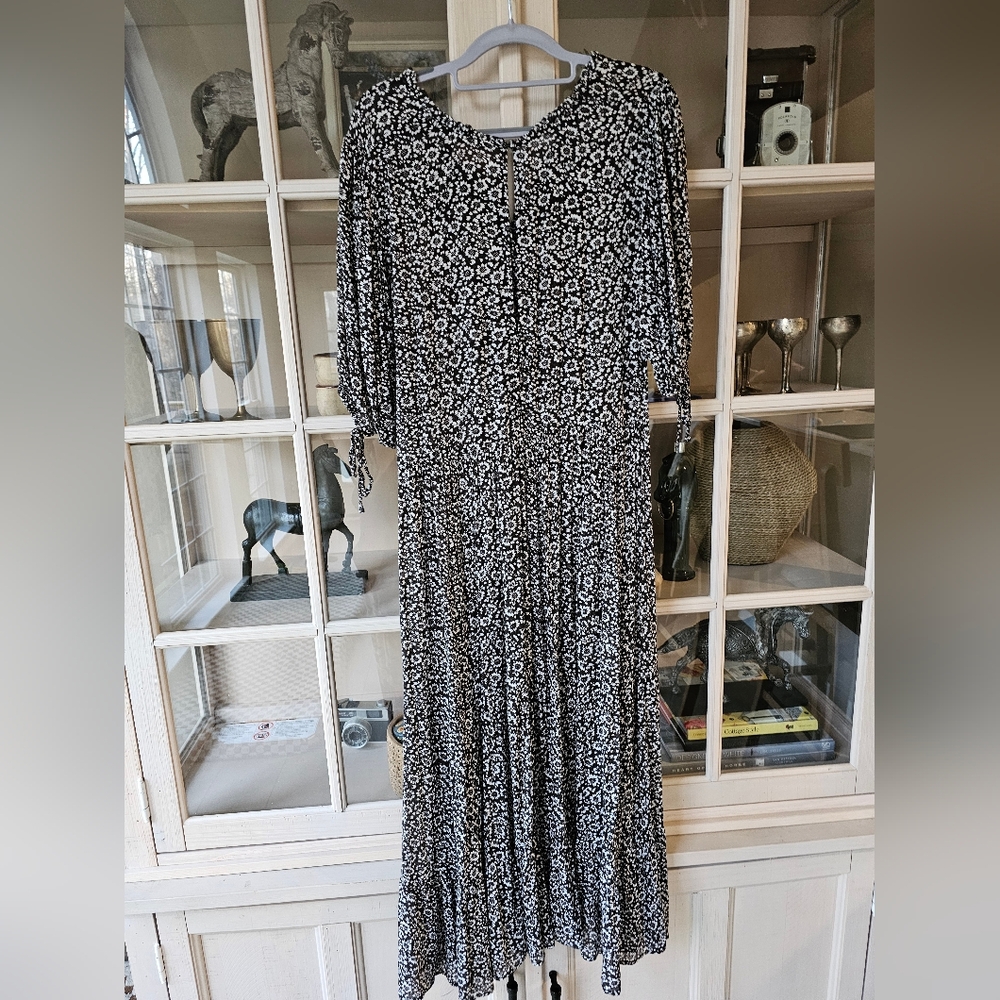 AUGUSTE The Label Marlowe Rye Midi Dress Charcoal  US 8 - Picture 10 of 14